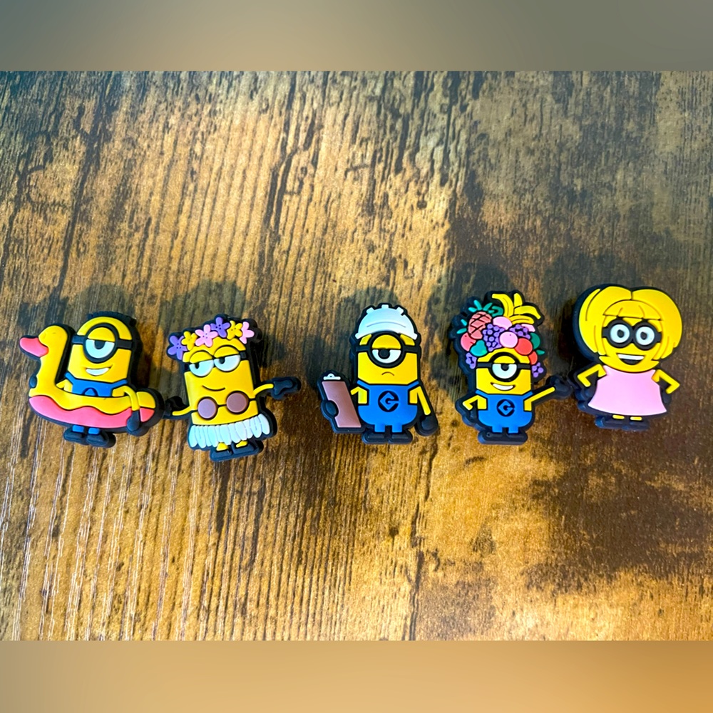 Minions croc charms - 5 pcs
